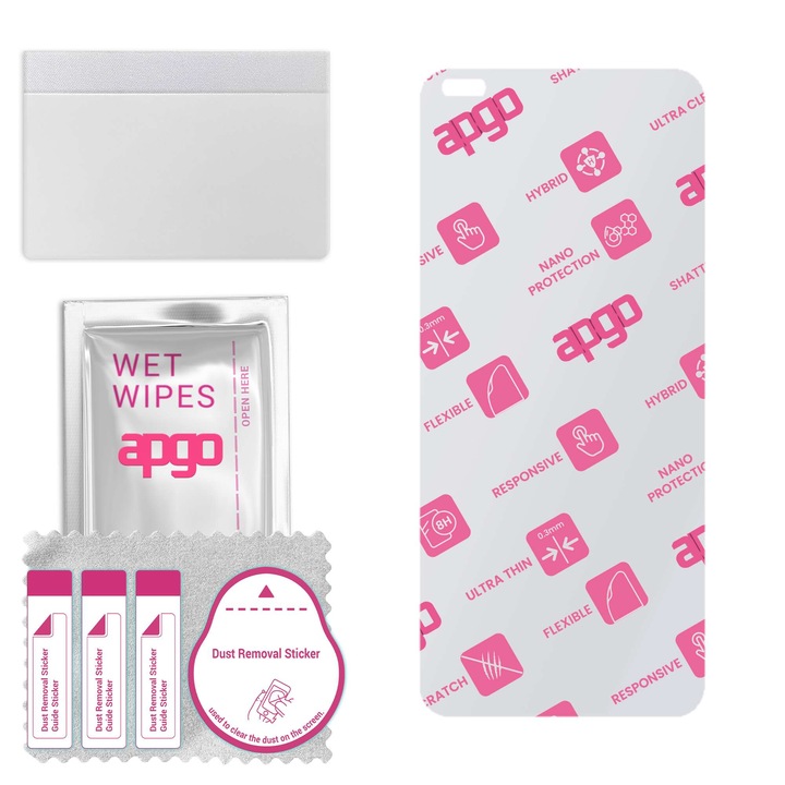 Folie de protectie din sticla hibrida pentru Oppo Reno4 Lite, inlocuitor de sticla calita, fara crapaturi