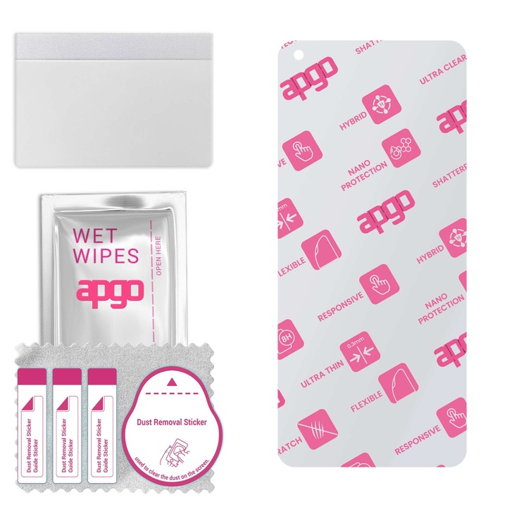 Folie de protectie din sticla hibrida pentru Realme 9 Pro+, inlocuitor de sticla calita, fara crapaturi