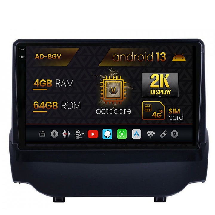 Navigációs autodrop Ford EcoSport (2013-2016) Android 13, V-Octacore, 4GB RAM, 64GB ROM, 9,5 hüvelyk - AD-BGV9004, BGRKIT118