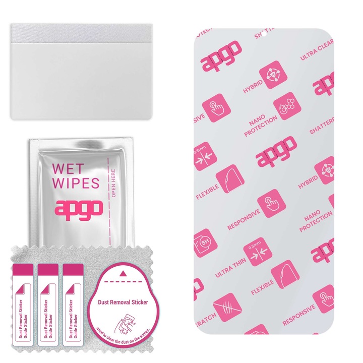 Folie de protectie din sticla hibrida pentru Ulefone Note 6, inlocuitor de sticla calita, fara crapaturi