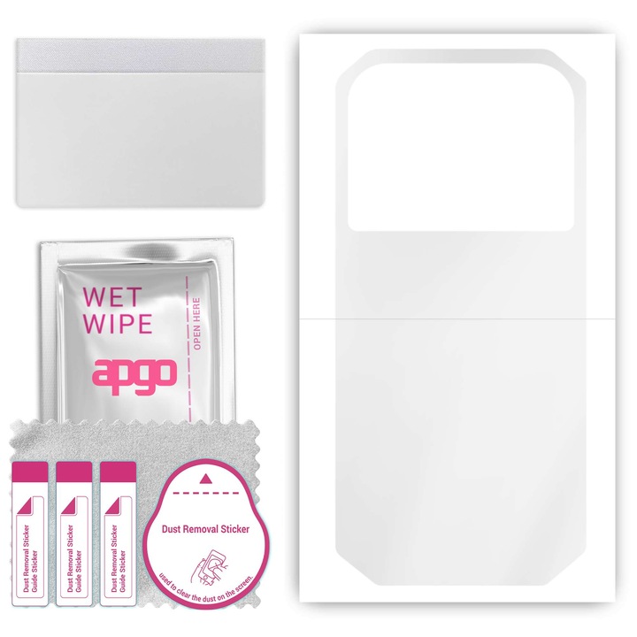 apgo задно фолио за Doogee S30, хидрогелно фолио, с позициониращ слой лесен монтаж на позициониращия слой