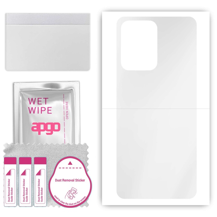 задно фолио apgo за Vivo Y11 2023, хидрогелно фолио, с позициониращ слой лесен монтаж на позициониращия слой