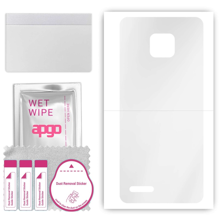 Folie spate apgo pentru Ulefone Note 7, Film hidrogel, cu strat de pozitionare instalare usoara a stratului de pozitionare