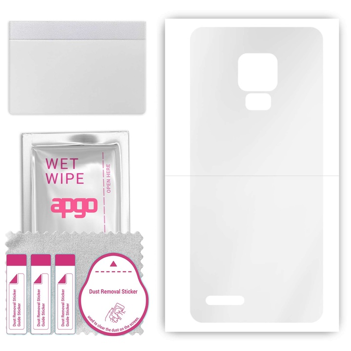 Folie spate apgo pentru Ulefone Note 7P, Film hidrogel, cu strat de pozitionare instalare usoara a stratului de pozitionare