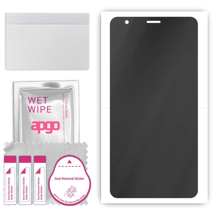 Протектор за екран за Doogee X20L Anti Spy Hydrogel Film с лесен монтаж и позициониращ слой