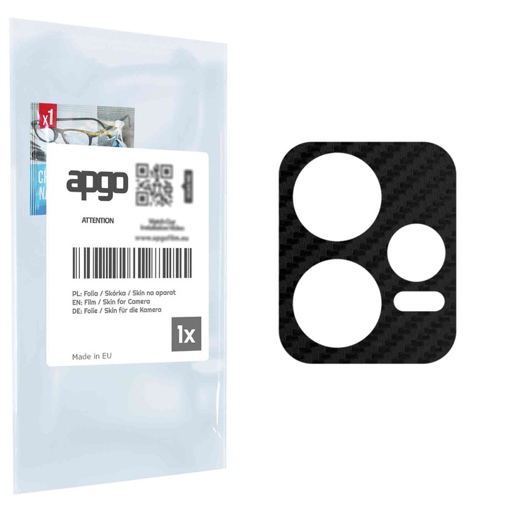 apgo Island kamera lencsevédő fólia Xiaomi Redmi Note 12 Yibo kameravédő matricához