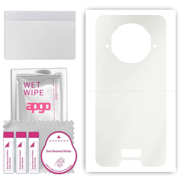 Заден протектор за Doogee V10, Хидрогелно фолио, с позициониращ слой, лесен монтаж