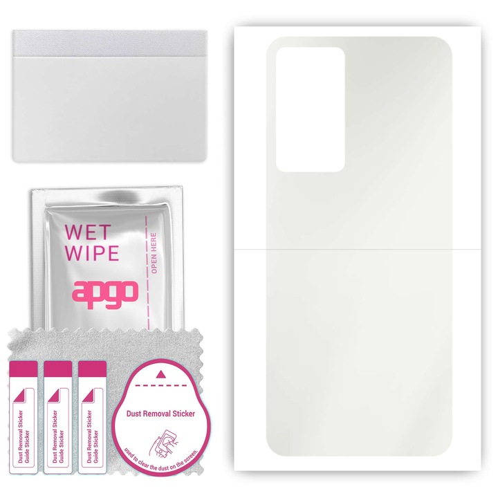 Protector de spate pentru Oppo Reno8 Lite 5G, Film hidrogel, cu strat de pozitionare instalare usoara