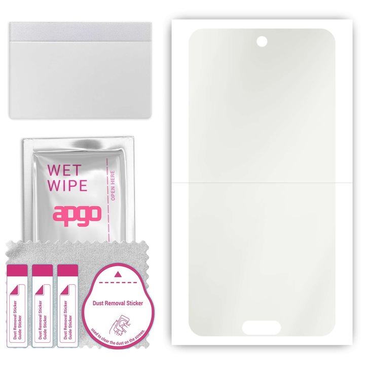 Screen Protector pentru Sharp Aquos R2 compact, film hidrogel, cu strat de pozitionare instalare usoara