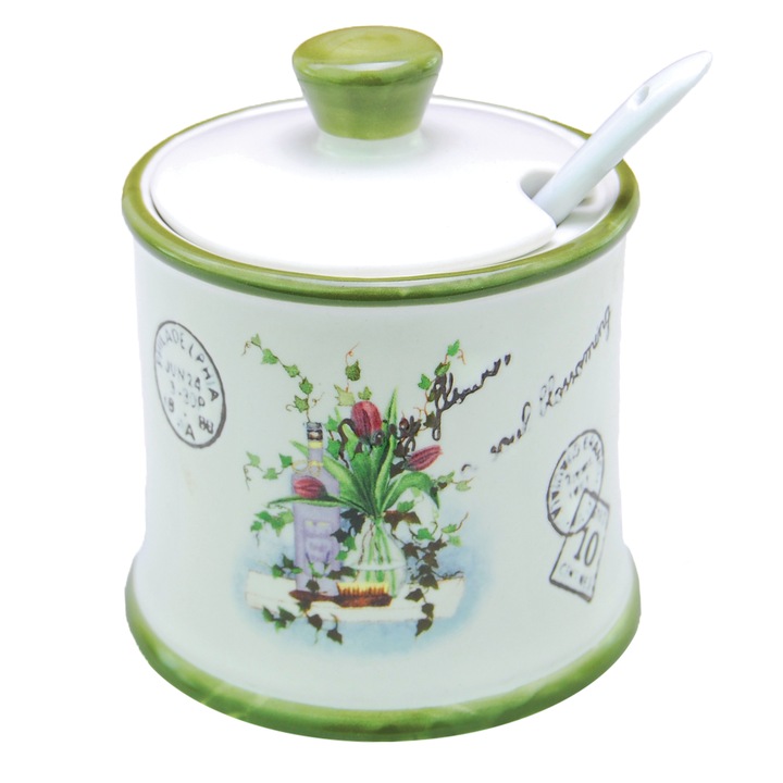 Zaharnita cu lingura, MAESTRO, Ceramica, Multicolor