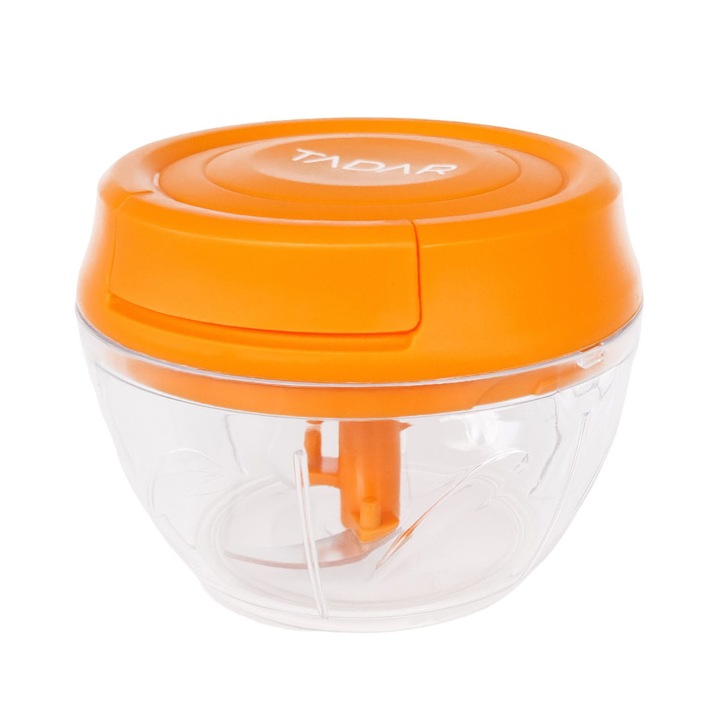 Taiator manual de legume, Tadar, Cu 3 lame, Portocaliu