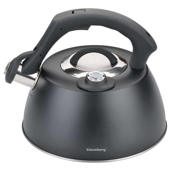 Cana electrica fierbator ETA Storio 918620, 2150 W, 1.7 L, otel inoxidabil, design retro, negru