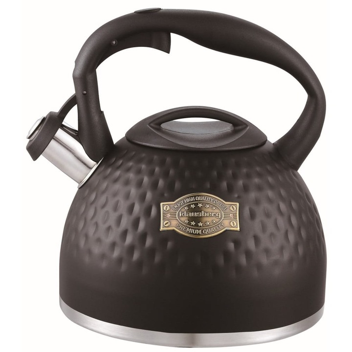 Acél vízforraló, Klausberg, 3,0 liter, barna