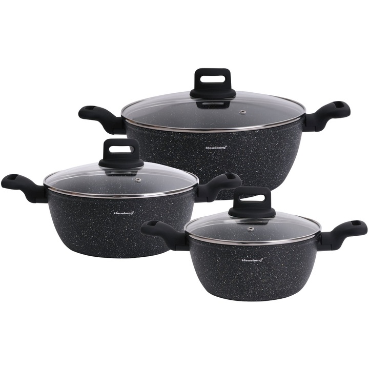 Set oale, Klausberg, 6 piese, Negru