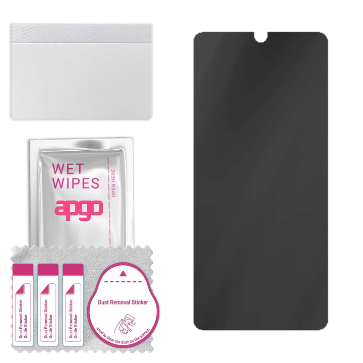 Folie Privacy Hybrid pentru Samsung Galaxy S21 Plus 5G, 7H, mat, anti-spionaj, inlocuitor de sticla calita, fara crapaturi