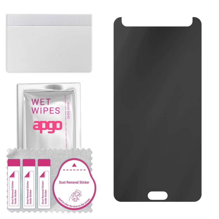 Folie Privacy Hybrid pentru Samsung Galaxy Note 5 N920, 7H, mat, anti-spionaj, inlocuitor de sticla calita, fara crapaturi