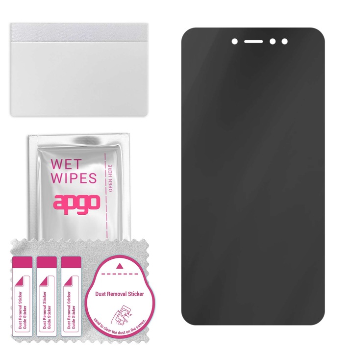 Folie Privacy Hybrid pentru Xiaomi Redmi Note 5A, 7H, mat, anti-spionaj, inlocuitor de sticla calita, fara crapaturi