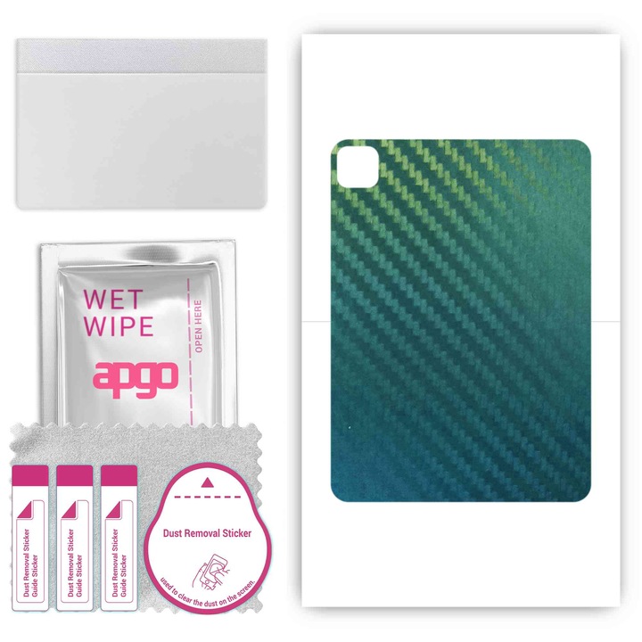 Folie protectoare spate, APGO, Vinil, pentru Apple iPad Pro 11 (2020), Chameleon