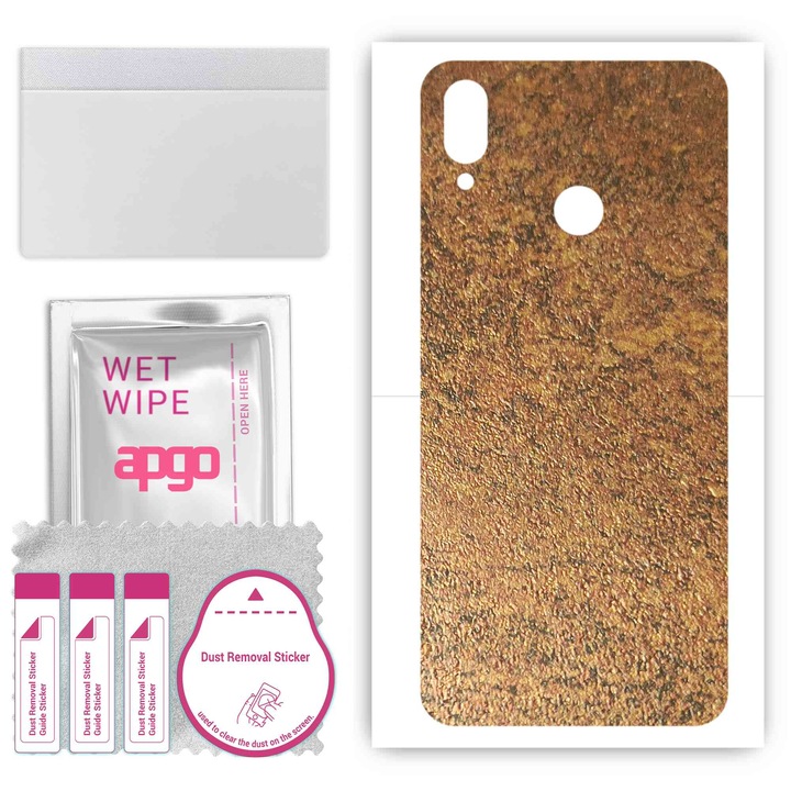 Asus Zenfone Max M2, съвместим, устойчив на надраскване заден винилов филм Rusty Copper