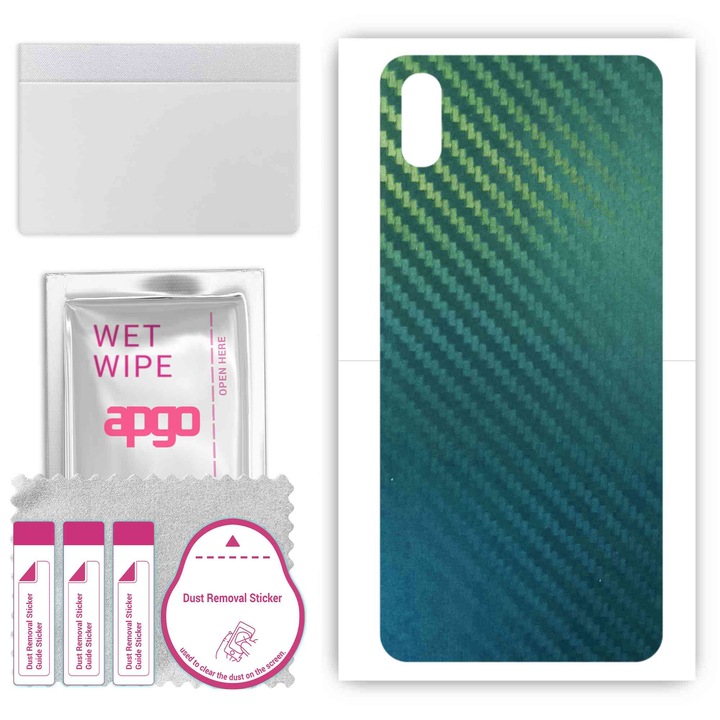 Cubot J5 Съвместим Carbon Chameleon CAKA1 Устойчив на надраскване заден винилов филм