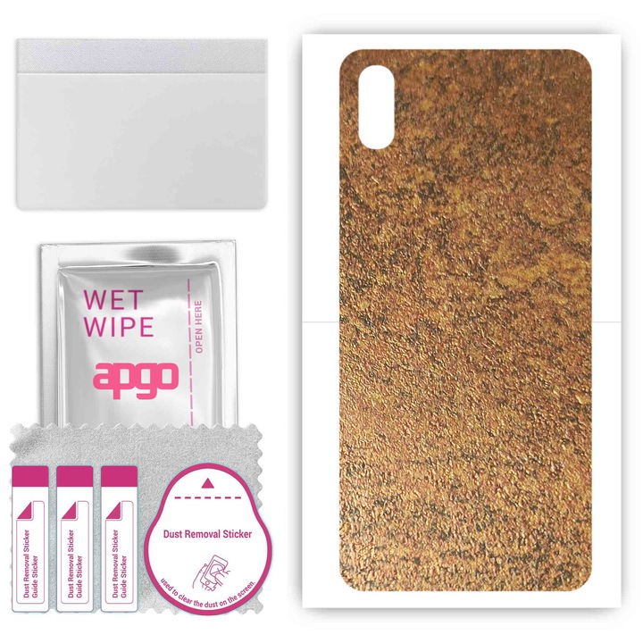 Задно винилово фолио, съвместимо с Cubot J5, устойчиво на надраскване, ръждива мед