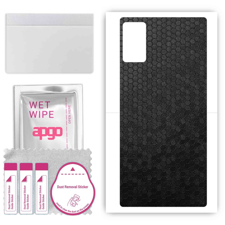 Cubot J9 съвместим заден винилов филм, устойчив на надраскване пчелна пита черен