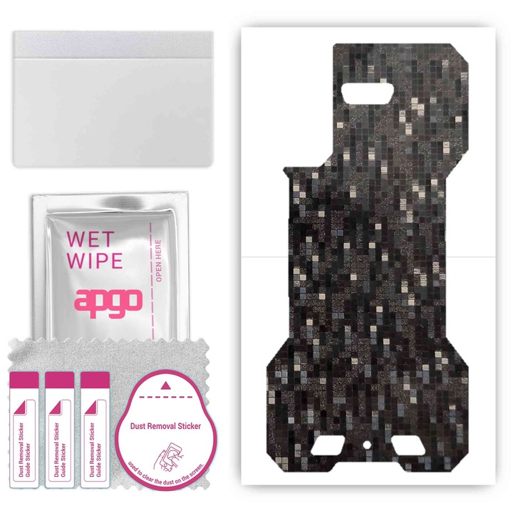 Cubot King Kong 5 Pro, устойчиво на надраскване задно винилово фолио, съвместимо с въглеродно черни пиксели