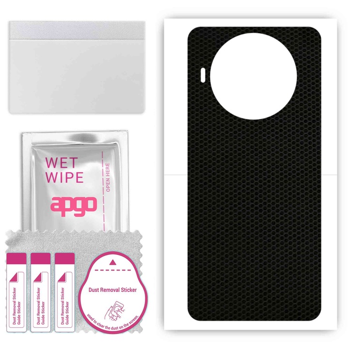 Folie de vinil pentru spate compatibil cu Cubot Note 10, rezistent la zgarieturi, Matricea