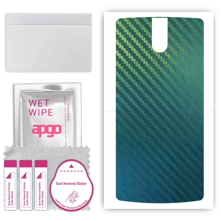 Съвместим с Doogee BL7000 Устойчив на надраскване въглероден хамелеон CAKA1 заден винилов филм