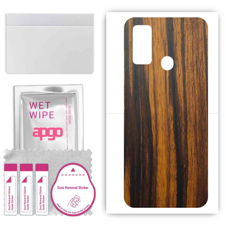 Съвместим с Doogee N20 Pro устойчив на надраскване винилов филм от Tigerwood