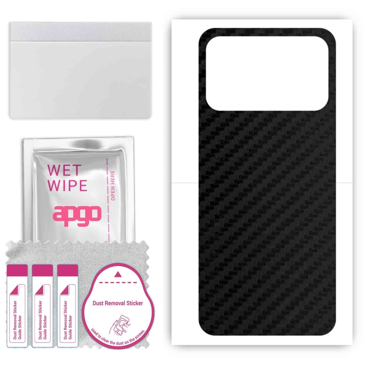 Съвместим с Carbon Black Doogee N40 Pro устойчив на надраскване винилов заден капак