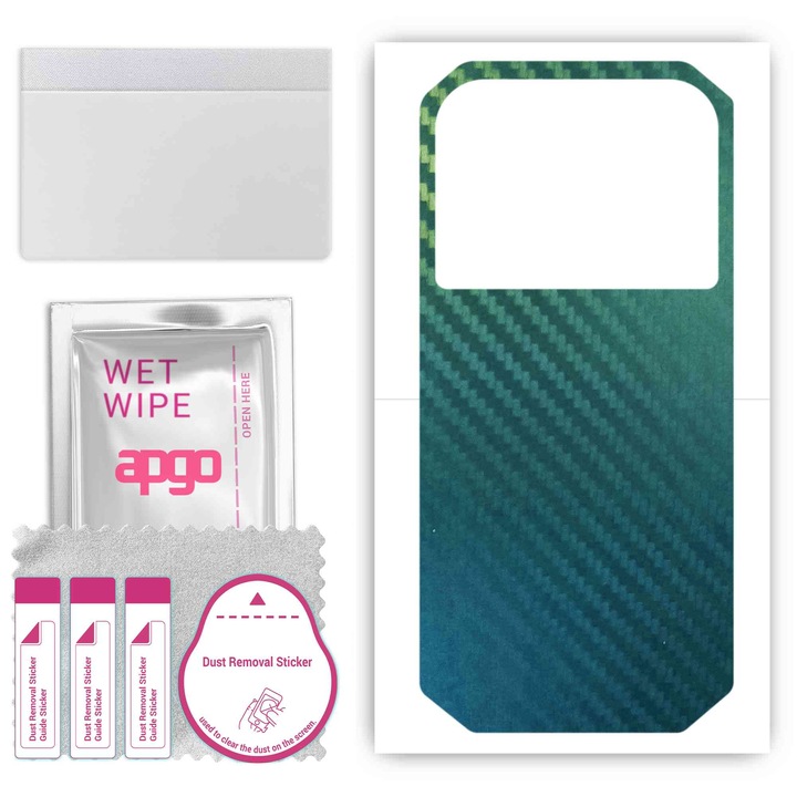 Doogee S30 Съвместим Carbon Chameleon CAKA1 Устойчив на надраскване заден винилов филм