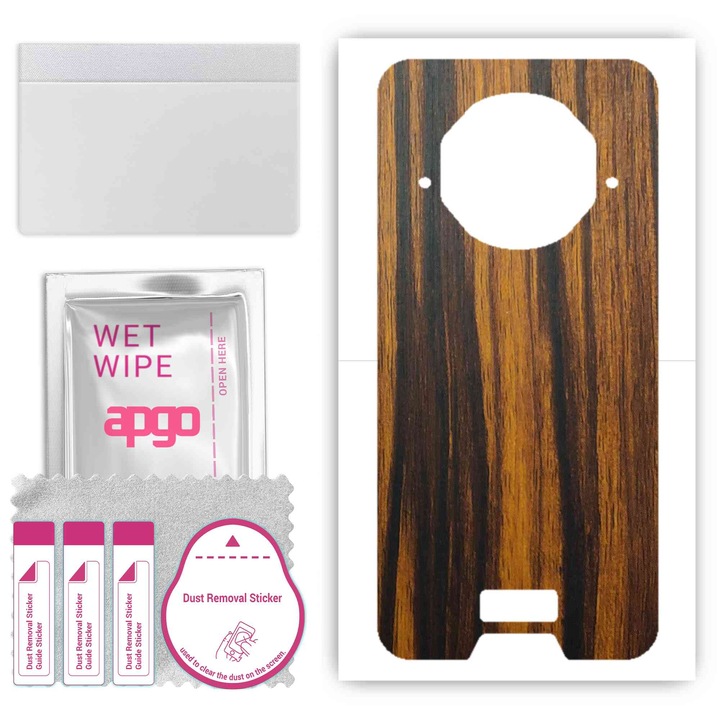 Съвместим с Tigerwood Doogee V10 Устойчив на надраскване заден винилов филм