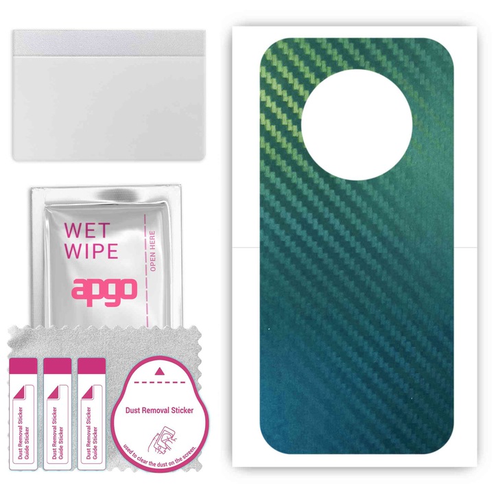 Doogee X97 Pro съвместим, устойчив на надраскване въглероден хамелеон CAKA1 заден винилов филм