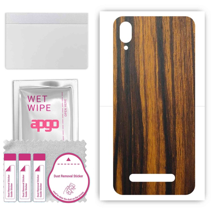 Съвместим с Tigerwood Doogee Y8C устойчив на надраскване заден винилов филм