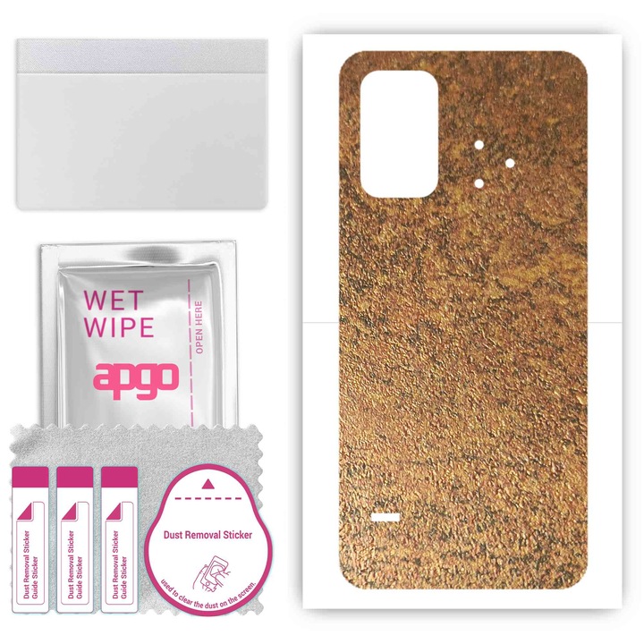 Устойчиво на надраскване Hammer Blade 4 съвместимо задно винилово фолио, ръждясала мед