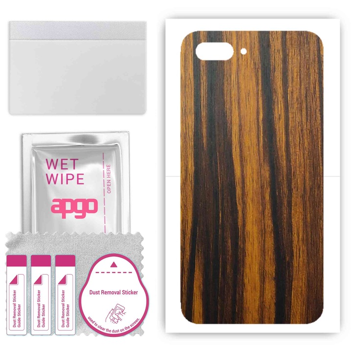 Съвместимо с Honor 10 устойчиво на надраскване винилово фолио от Tigerwood