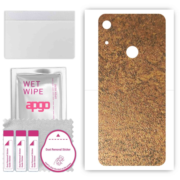 Съвместим с Honor 8S Honor Play 8 Устойчив на надраскване заден винилов филм Rusty Copper