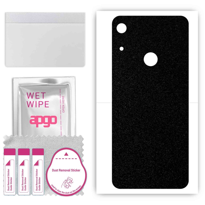 Honor 8A Pro, съвместим, устойчив на надраскване заден винилов филм, матово черен