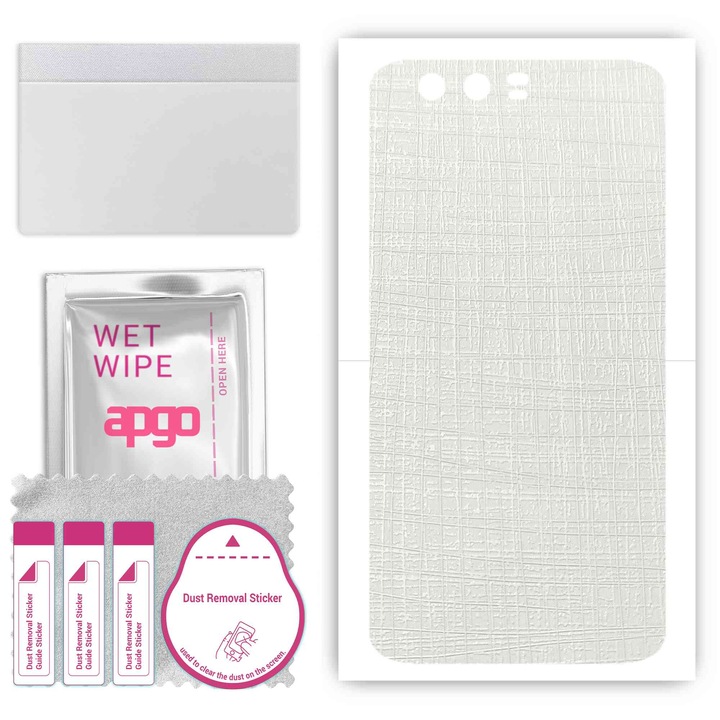 Honor 9 съвместим, устойчив на надраскване заден винилов филм, бял плат