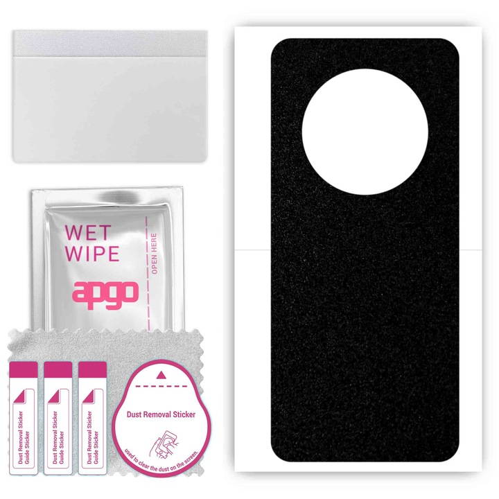 Задно винилово фолио, съвместимо с Honor Magic3 Pro Plus, устойчиво на надраскване, матово черно