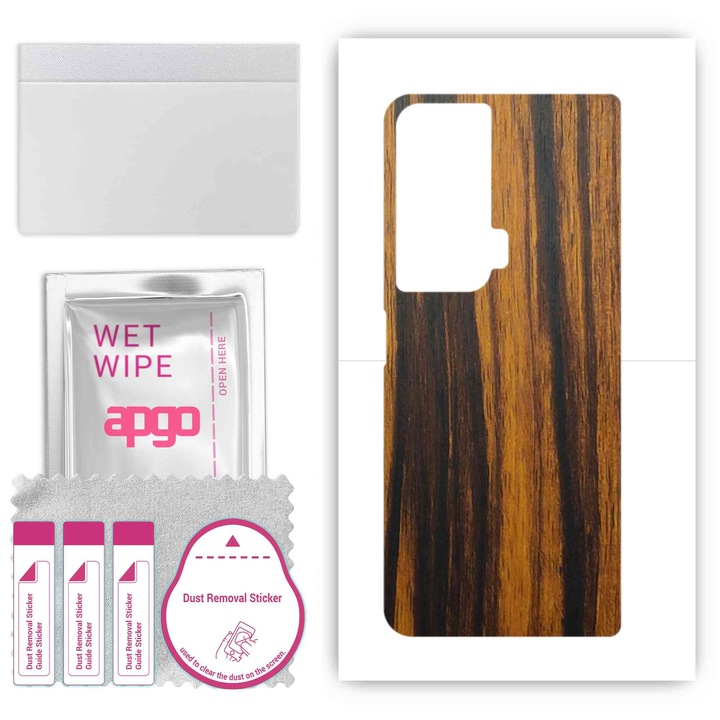 Honor Magic VS Ultimate съвместимо устойчиво на надраскване винилово фолио Tigerwood Back