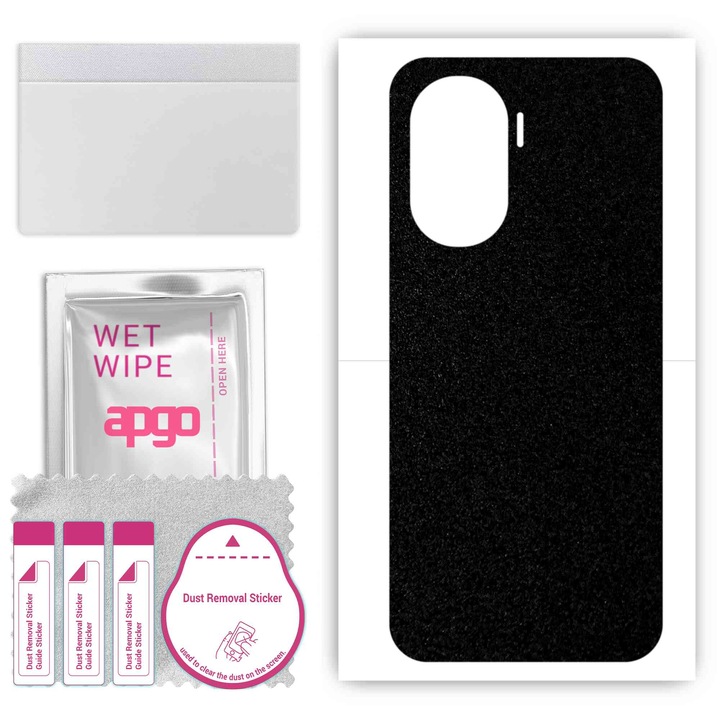 Honor Play 7T Pro, съвместим, устойчив на надраскване заден винилов филм, матово черен