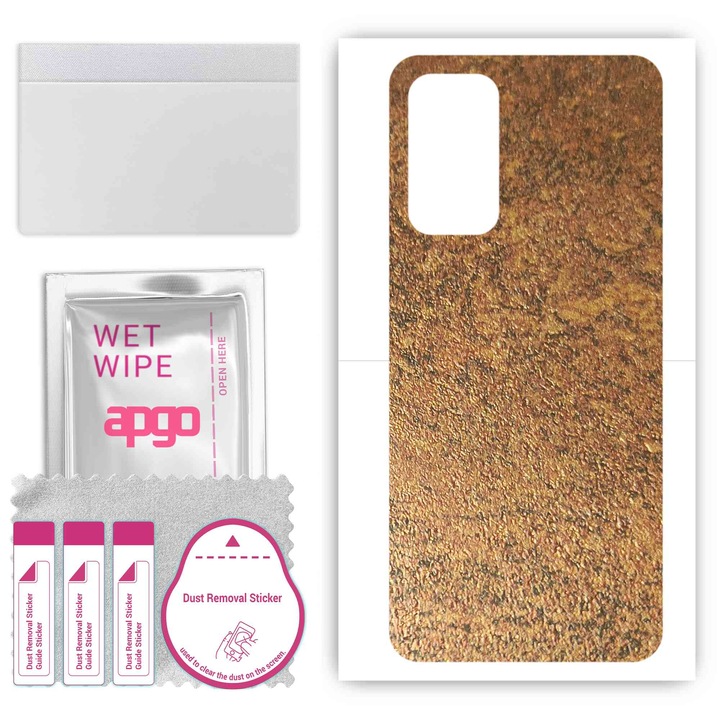 Folie de vinil pentru spate compatibil cu Honor X10 Max 5G, rezistent la zgarieturi, Cupru ruginit