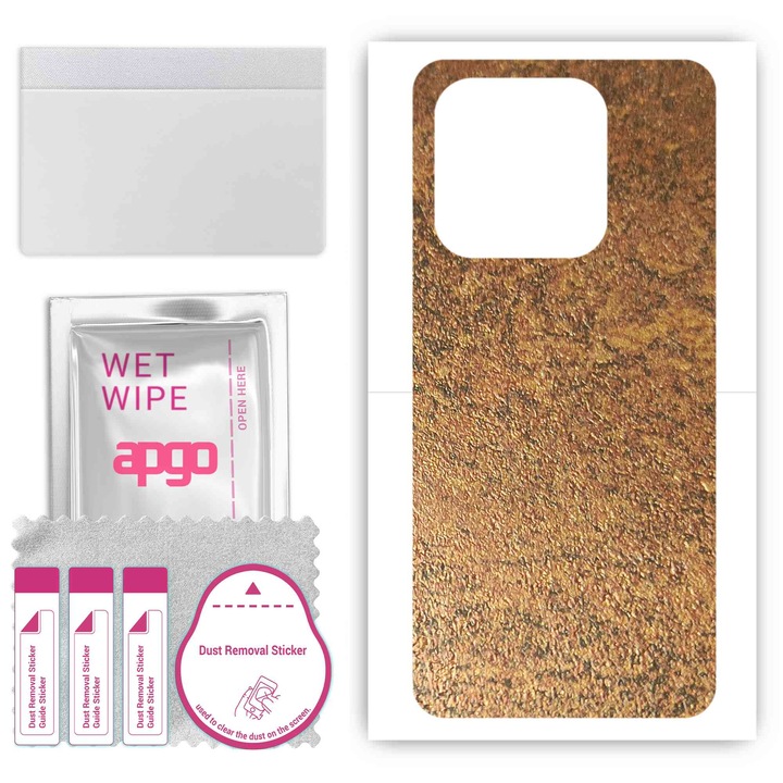 Съвместим с Tecno Spark GO 2023 Устойчив на надраскване заден винилов филм Rusty Copper