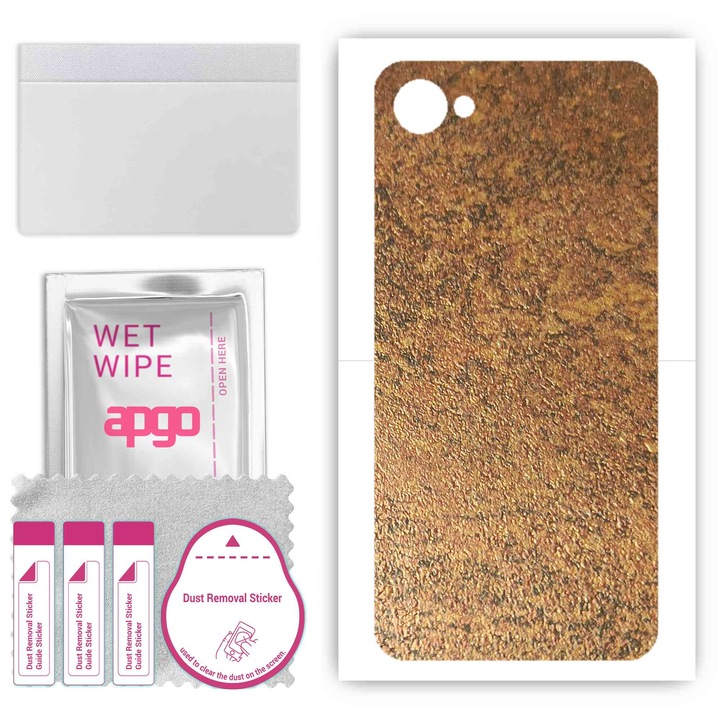 HTC Desire 12 Съвместим, устойчив на надраскване заден винилов филм Rusty Copper