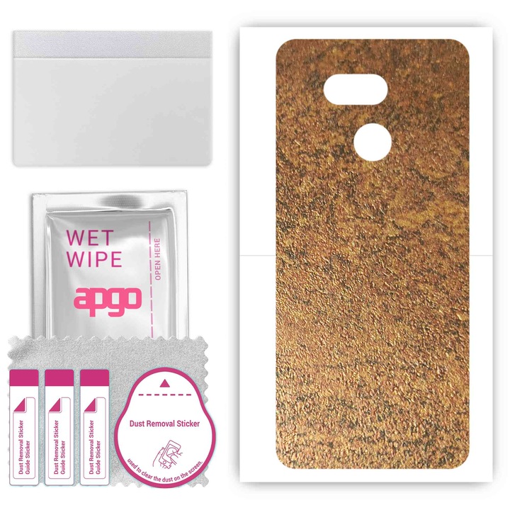 HTC Desire 12s Съвместим, устойчив на надраскване заден винилов филм, ръждясала мед