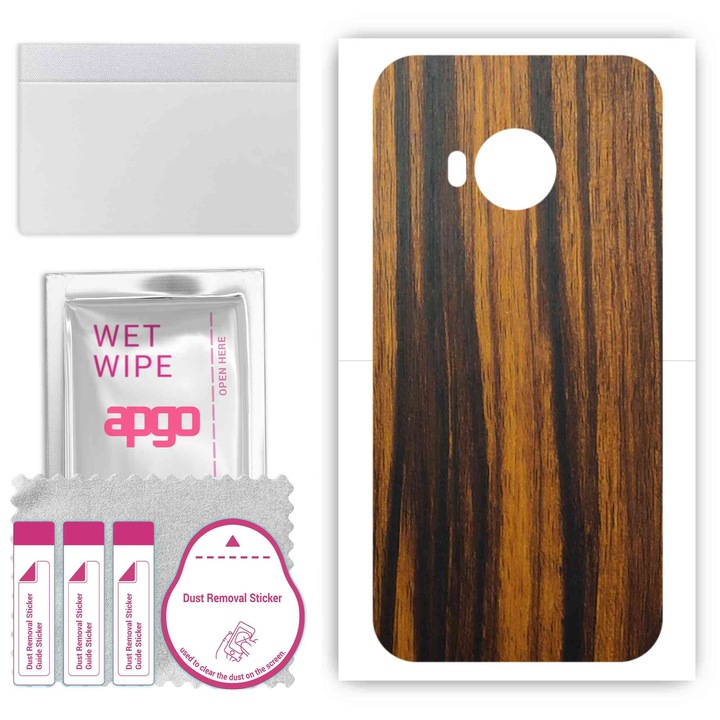 HTC One S9, съвместим с устойчиво на надраскване винилово фолио от Tigerwood