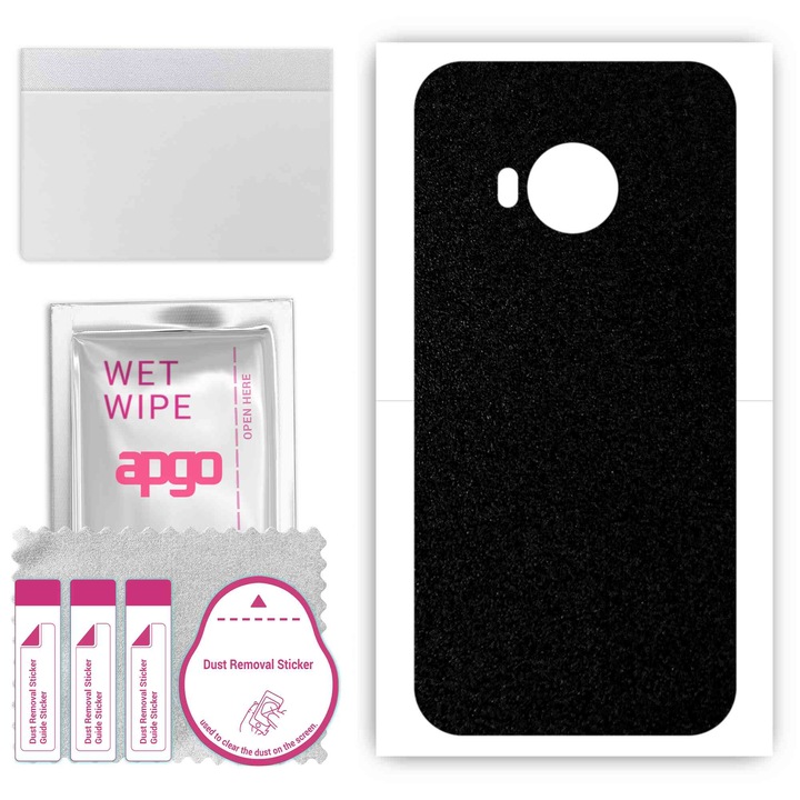 HTC One S9, съвместим, устойчив на надраскване заден винилов филм, матово черно