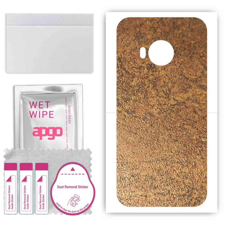 HTC One S9 Устойчив на надраскване заден винилов филм Rusty Copper